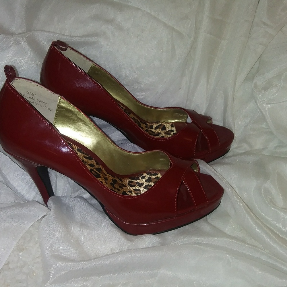 Red platform stilletto heals